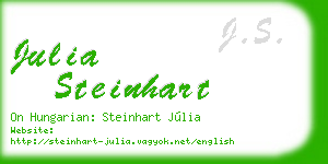 julia steinhart business card